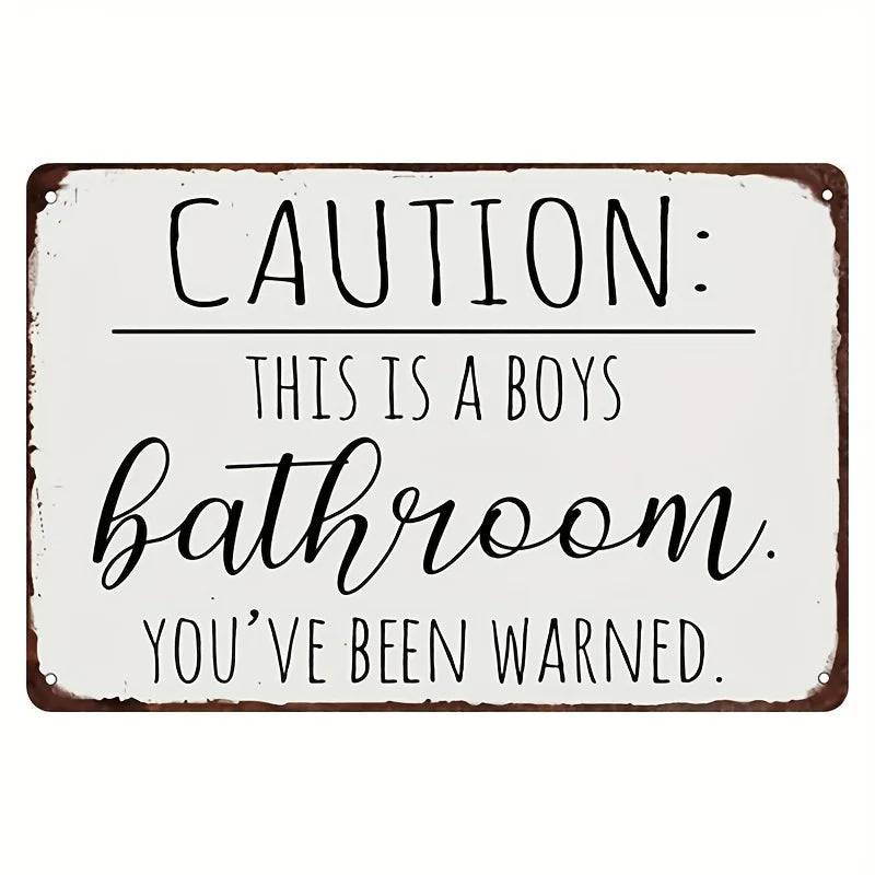 Funny Restroom Sarcastic Metal Tin Sign Posters Bathroom Decor Wall Decor Signs This Is Bathroom Not An Internet for Bathroom