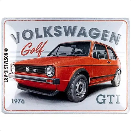 Nostalgic-Art Retro Tin Sign, 11.8; x 15.7;, Golf – 1976 – Bus Gift idea, Metal Plaque, Vintage design for wall decoration