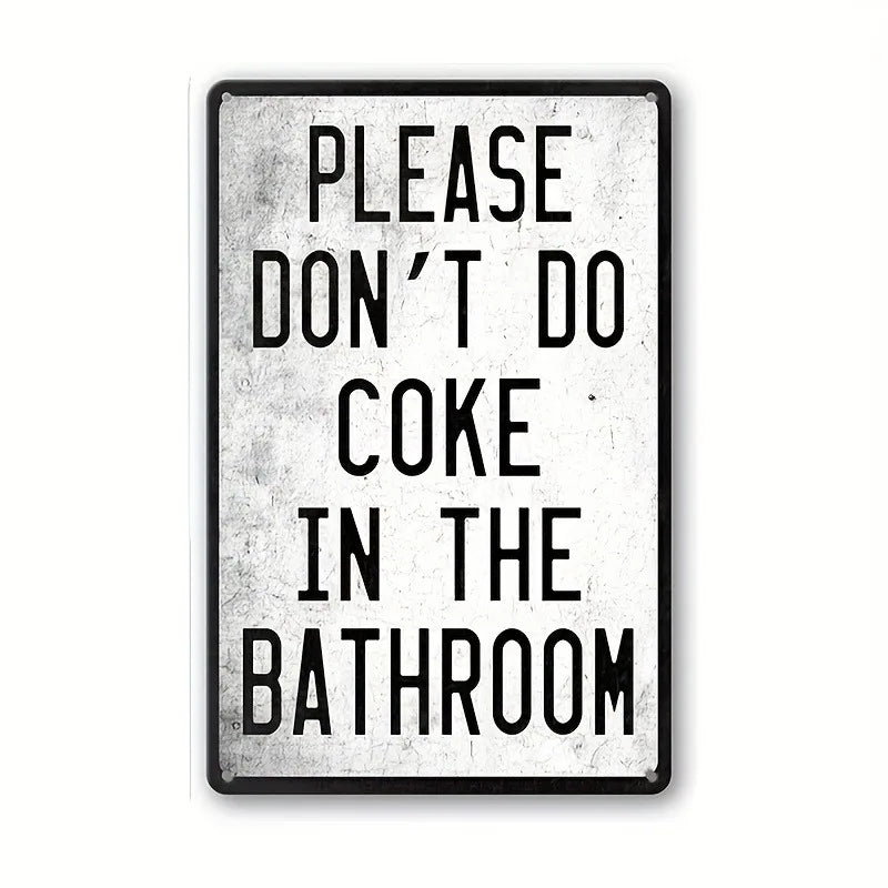 Funny Restroom Sarcastic Metal Tin Sign Posters Bathroom Decor Wall Decor Signs This Is Bathroom Not An Internet for Bathroom