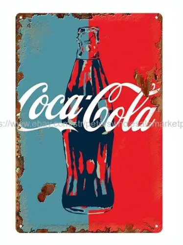 Coke drink metal tin sign wall decor design